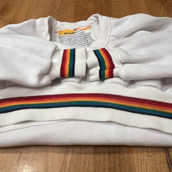 Aviator Nation White Crewneck Sweatshirt Size XLarge - Picture 7 of 10